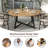 59.1" Solid Wood Round Dining Table For 4-8 Persons