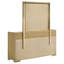 Commode large Hyle avec miroir et 6 tiroirs, brun et blanc rétro