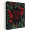«Merry Everything Winter Greens Vintage Flower», reproduction d'art murale-129719119