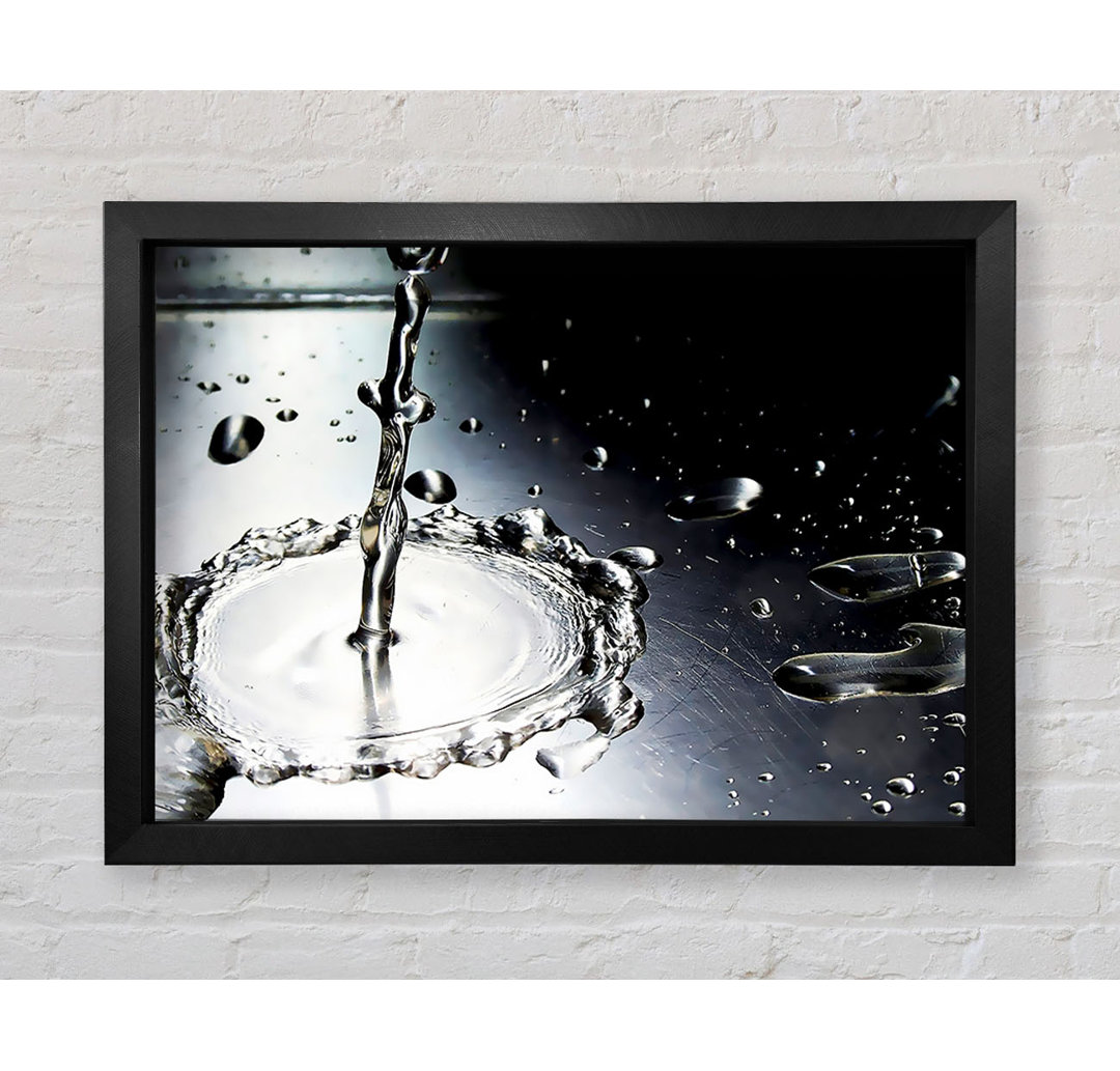 Metal Water Splash - Einzelner Bilderrahmen Kunstdrucke