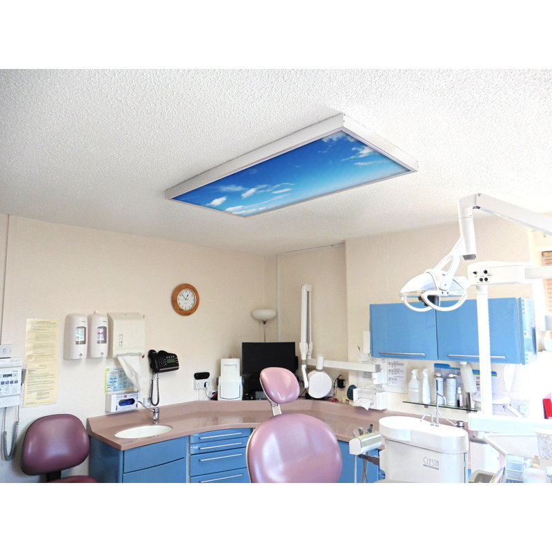 Octo Lights - Fluorescent Light Covers - Flexible Ceiling Light Diffuser Panels - Decorative Clouds - For Classrooms And Offices - 020