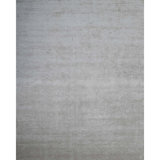 Hand Knotted Silk Area Rug in Light Beige/Ivory