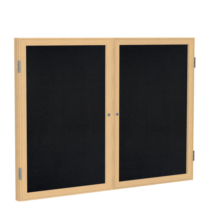 Enclosed Recycled Rubber Bulletin Boards Enclosed Cabinet Bulletin Board