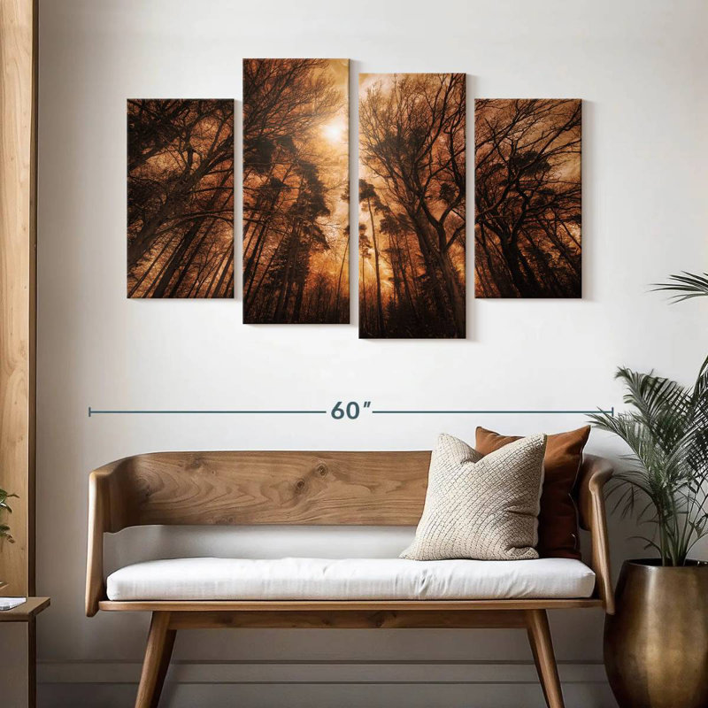 Forest Fire, 32" H x 52" W