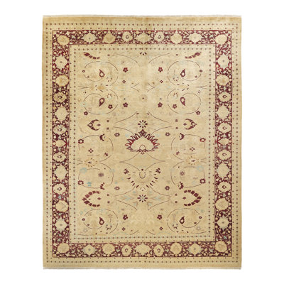 Keenan One-of-a-Kind 9' 2" X 11' 10" 2000s Wool Area Rug in Ivory