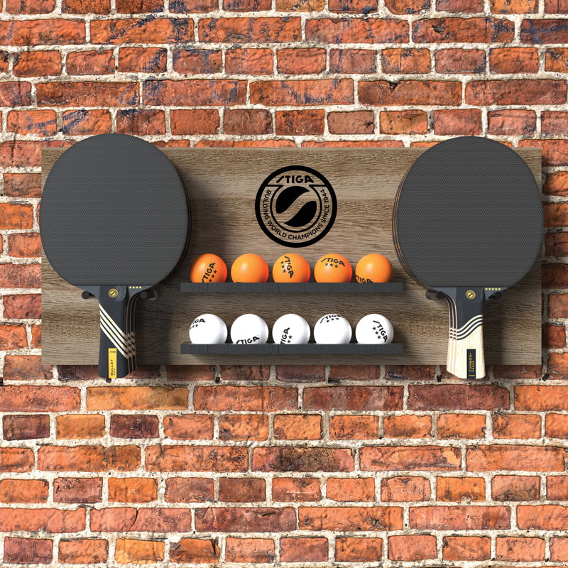 Support de rangement pour tennis de table Stiga, Brun