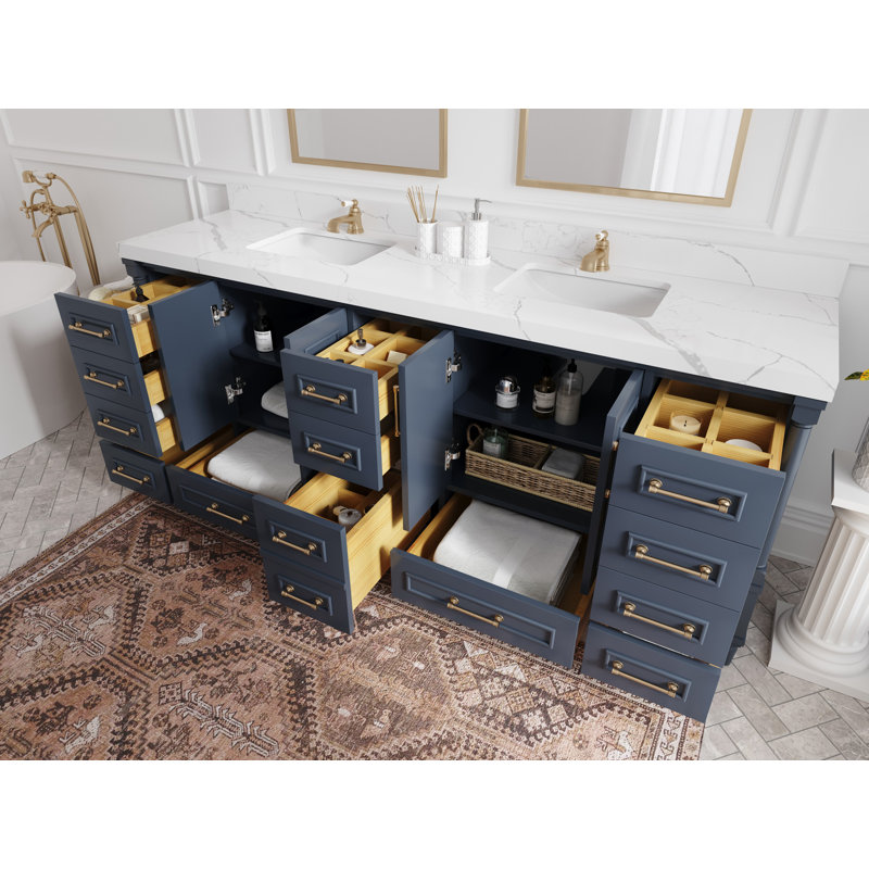 Aberdeen Bathroom Vanity, Empira, Hale Navy Blue