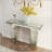 Mirrored Console Table with Bling Silver Finish