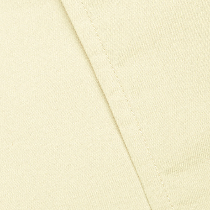 Drap plat seulement, drap de dessus en microfibre brossée 1800 - NTBAY, Ivoire, Drap plat pour lit simple TG