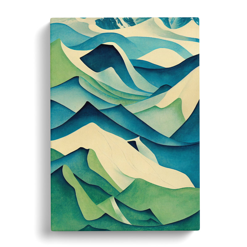 Glacier Abstract Vol.1 - Wrapped Canvas, 60cm H x 40cm W x 3cm D