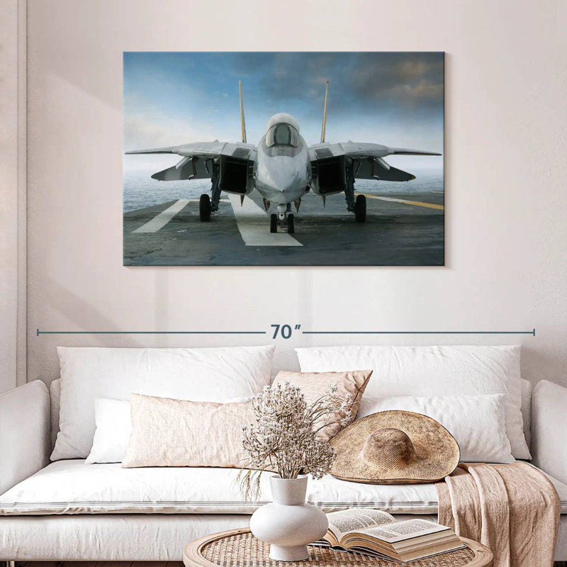 Mait Parked Fighter Jet, 30" H x 45" W