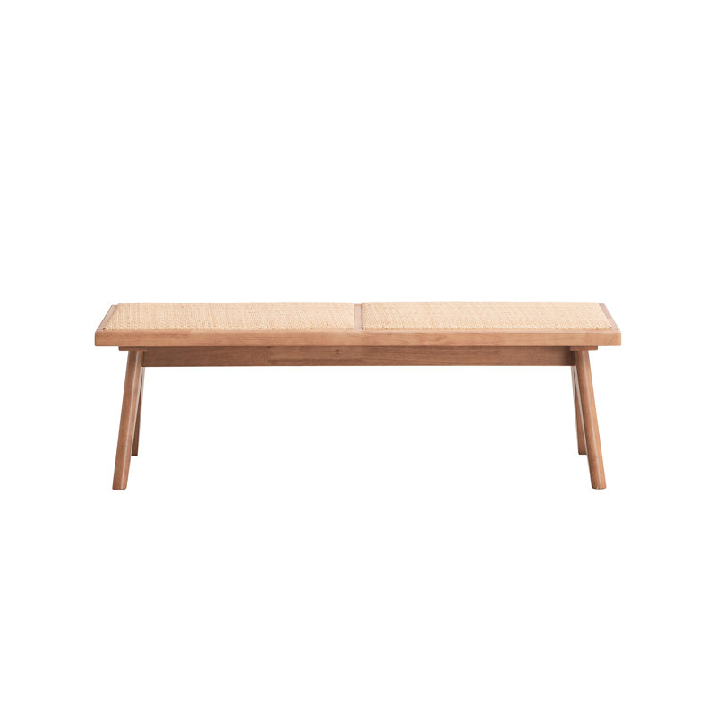 Pratique et à la mode, banc, largeur de 51 pouces, poids de 23 lb, utilisation sans effort de style Mid-Century, respirant, profondeur 14, siège chaud
