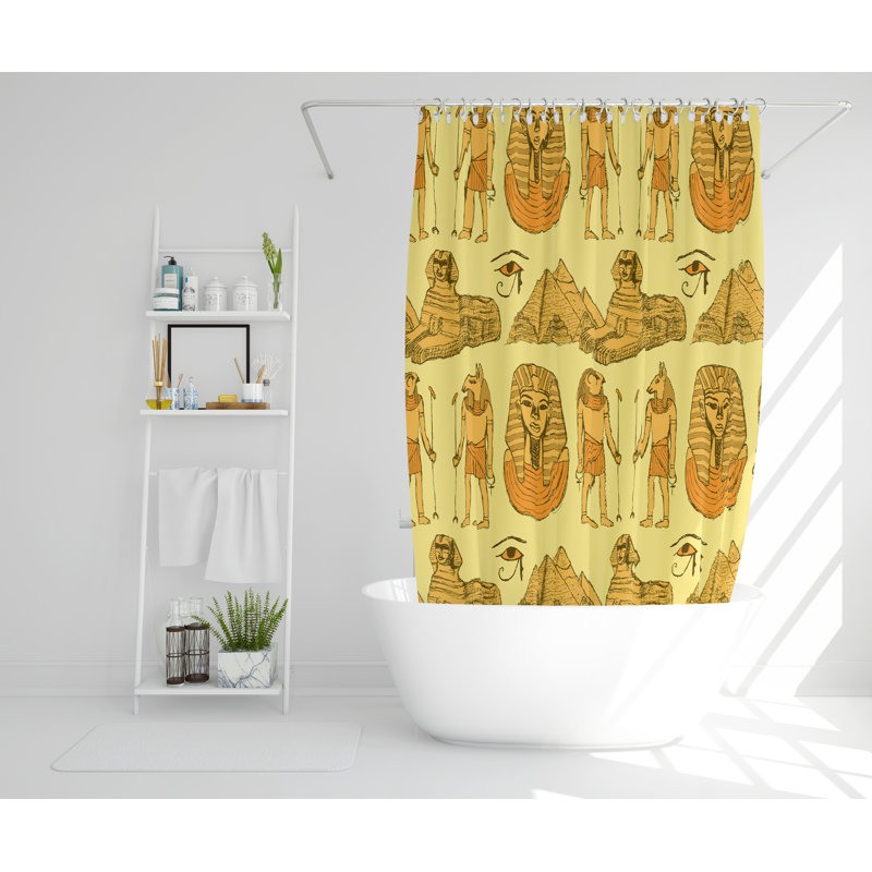 Sibbi Polyester Shower Curtain, 177cm H x 177cm W