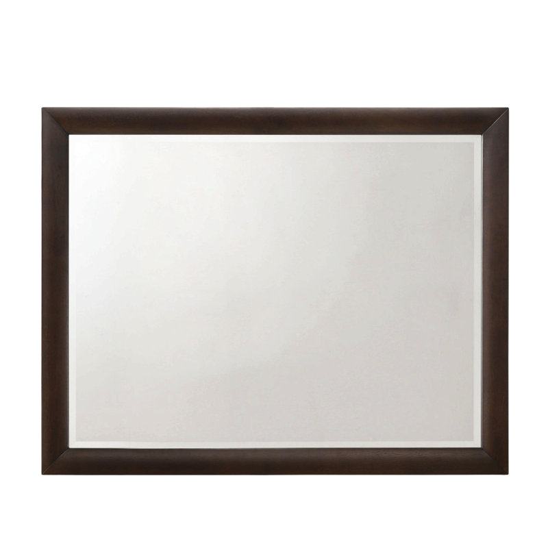 Miroir de commode foncé foncé, Brun, 36 po x 47 po