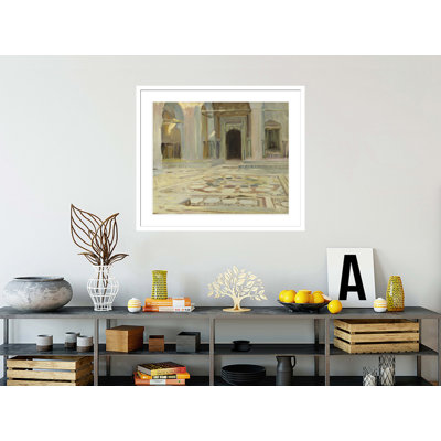 «Pavement Cairo» par John Singer Sargent, impression giclée sur cadre