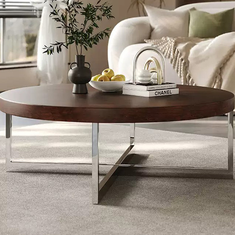 Minimalist Coffee Table with Retro Charm