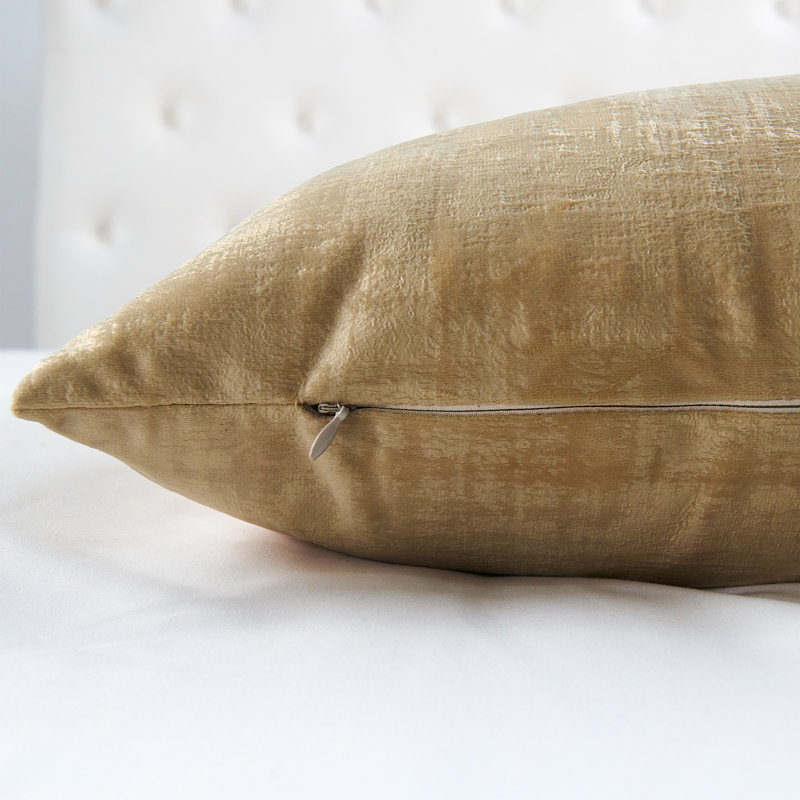 Textured Velvet Euro Reversible Pillow Cover, Tobacco Brown