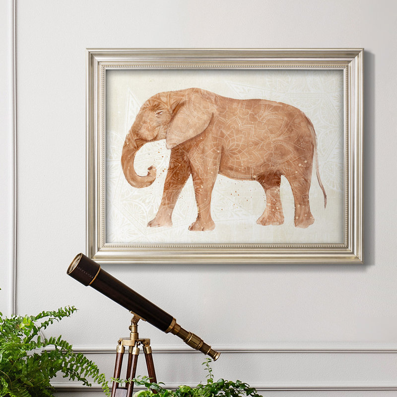 Éléphant, sagesse et éléphant - impression, L 25 po x H 21 po