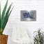 «Brushed Midnight Blue Seashell» par Bluebird Barn, art mural en métal-1216258140