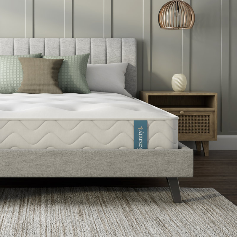 Afia Serenity Egyptian Cotton and Eco-Comfort Foam Hybrid Mattress 18cm, Double (4'6)
