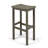 3-Piece Balcony Bar Set With Bottom Shelf Table And 2 Stools, Grey Finish