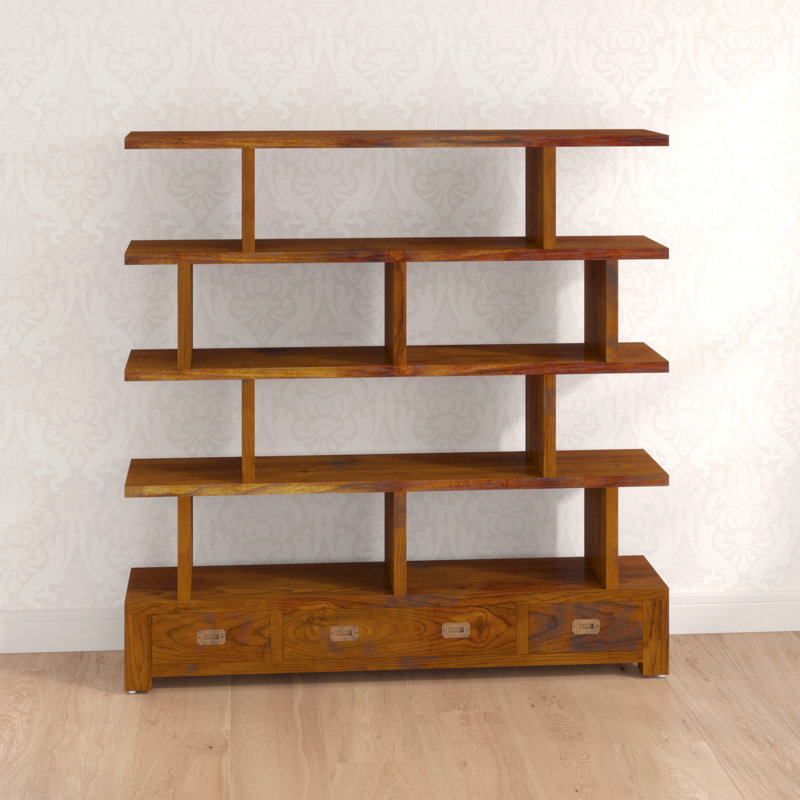 Guildhall 160cm H x 160cm W Solid Wood Standard Bookcase