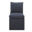 Chaise d'appoint rembourrée à roulettes Alayaa-99840923