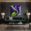 «Abstract Color Field 48», art mural sur toile mauve-2120903644