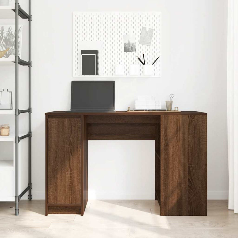  Bureau rectangulaire en bois d'ingénierie, Blanc