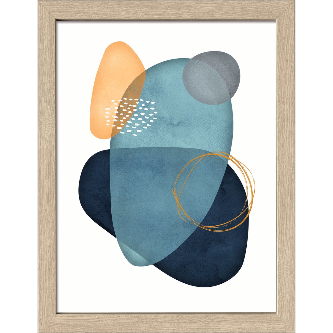 Gerahmtes Poster Abstract Shapes VII