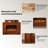 59.06"Brown Home Simple Simulated Flame Heating Electric Fireplace-118748745