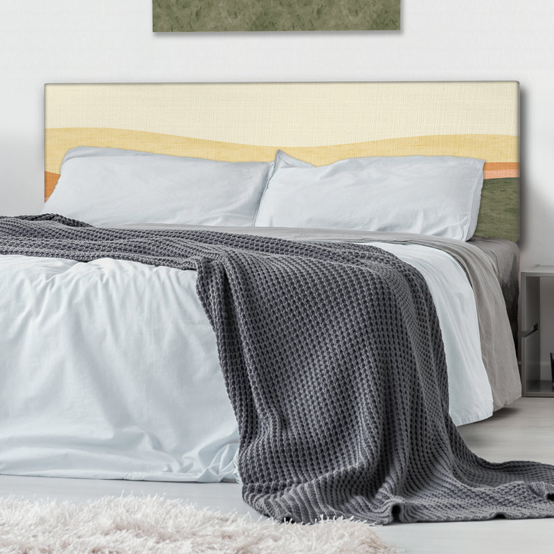Cathan Upholstered Panel Headboard, Queen