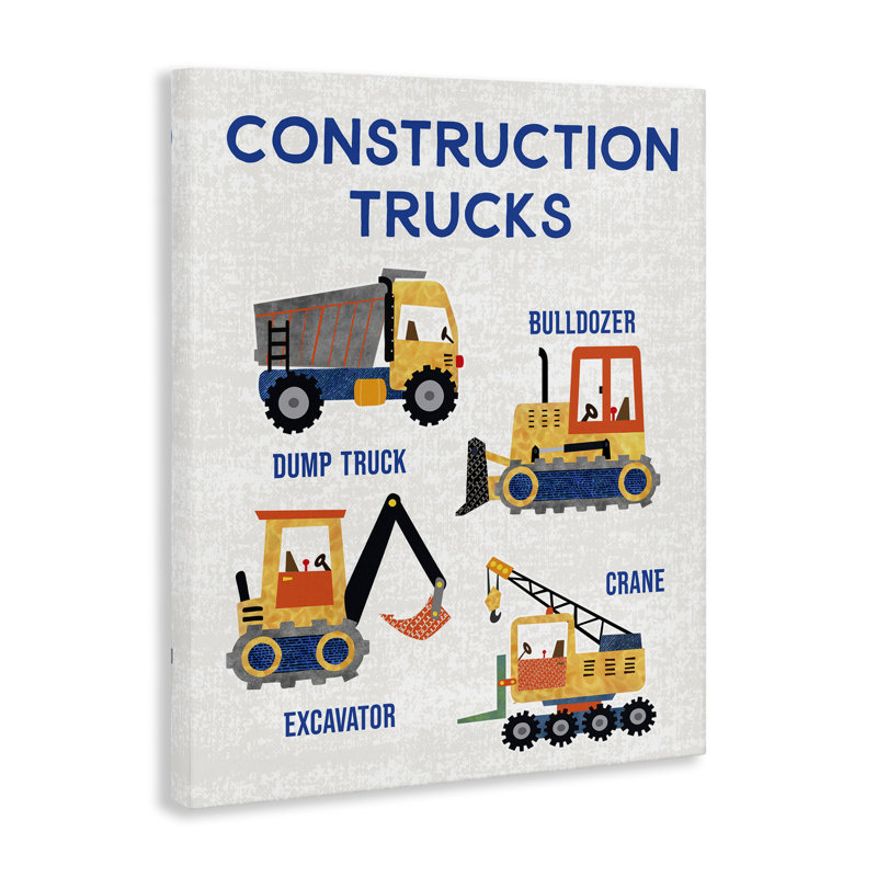 Camion de construction éducatif, conception par Conrad Knutsen, H 20 po x l 16 po