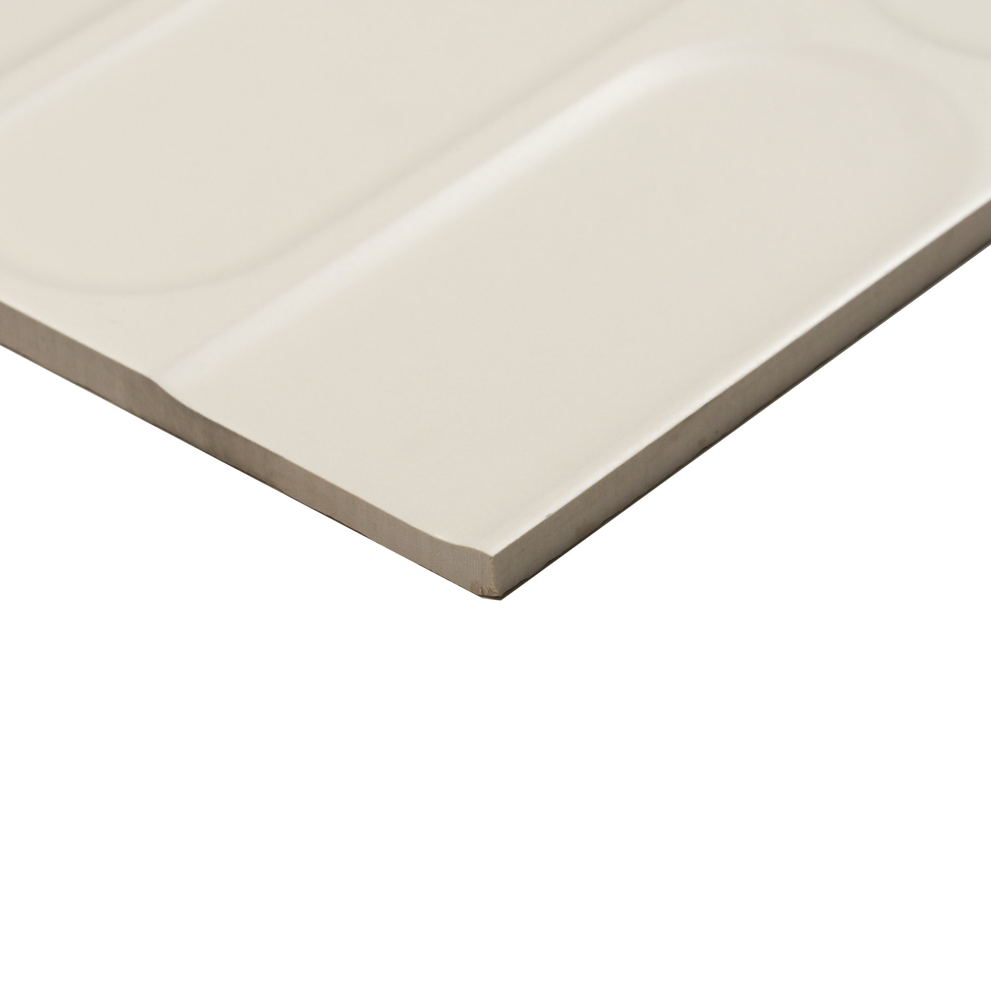 Biscotti  12" x 24" Fishscale 3D Italian Wall Tile, Avorio Beige Ivory
