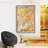 Gold Geometric Wall-119935695