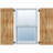 TimberCraft 5 3/8" Boards Joined Board-n-Batten Shutters w/Z-Bar, Western Red Cedar (Per Pair)-36421151-36421205
