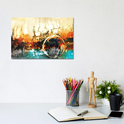 Abstract XIV 1 Piece Wrapped Canvas Painting