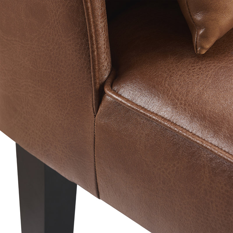 Evangeleen Faux Leather Accent Chair