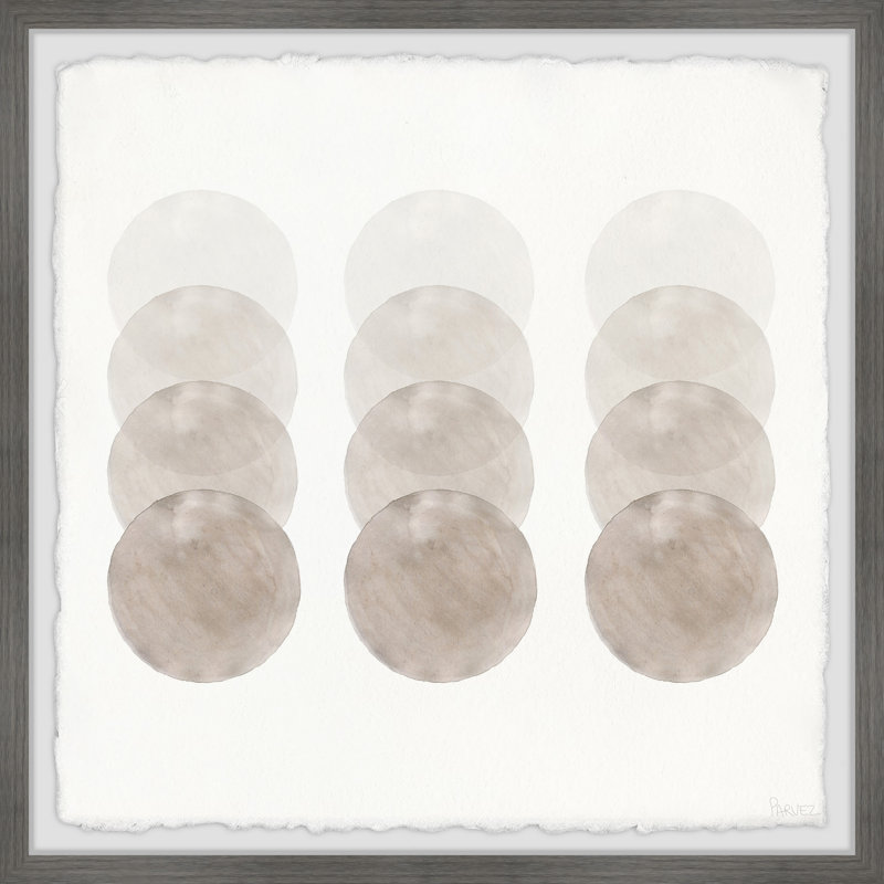 «Capiz Shells», reproduction encadrée, H 18 po x l 18 po x P 1,5 po