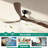 72-inch Solid Wood Ceiling Fan with Light and Remote Control, 3-Blade Modern Ceiling Fan for Balcony, Living Room, Bedroom-371211284