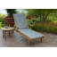 Riviera Teak Outdoor Sling Chaise Lounge-1883318277