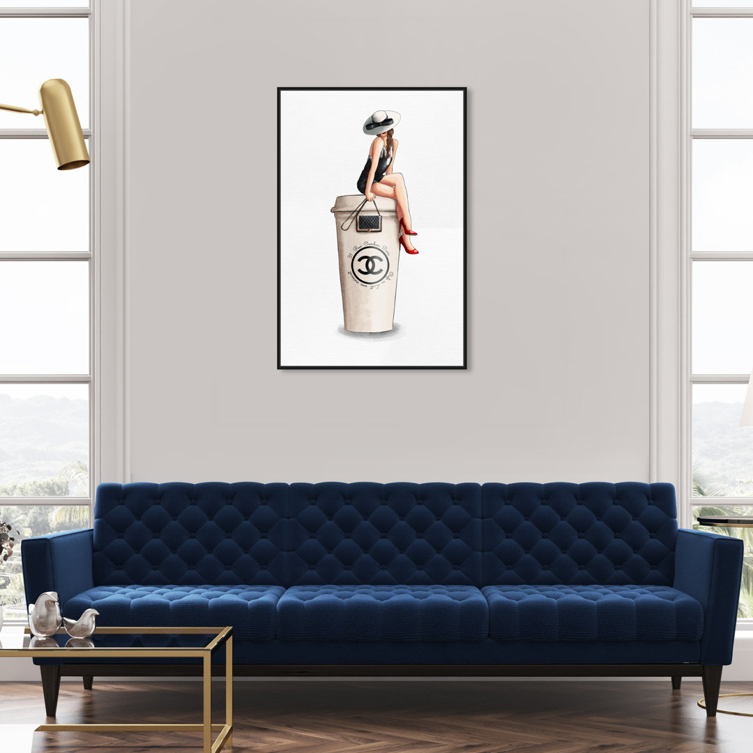 " Cafe Au Lait Cambon Brunette " Oliver Gal Prints