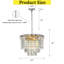 Lustre en cristal à 6 lumières Popem-1399093539-1399093538