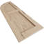 Timberthane deux panneaux plats égaux avec quarts de rideaux en faux arche (par paire)-64351040-64351072-64351036