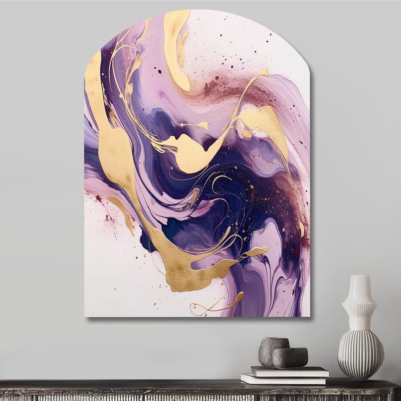 Chatham - Fractales de voûte, décoration murale asymétrique en métal, H 34 po x l 25 po