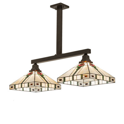 38.5" Long Parker Poppy 2 Light Island Pendant