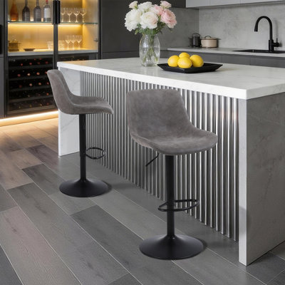Tabouret de bar rotatif à hauteur réglable Jeninne