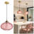 1 - Light Gold Kitchen Island Single Pendant Light With 11in Striped Clear Glass Shade-1353150096