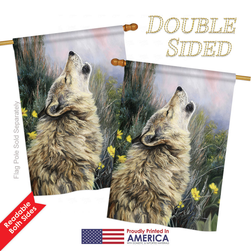 Double Sided Polyester Animal Garden Flag, 18.5" H x 13" W
