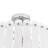4-Light Modern Semi Flush Mount Ceiling Lamp, White Frosted Acrylic Shade